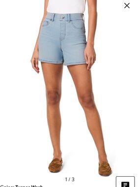 SPANX Denim High-Rise Shorts
